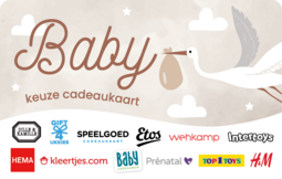 Geboorte keuze cadeaukaart origineel baby cadeau Wagemakerskoffietheecadeau