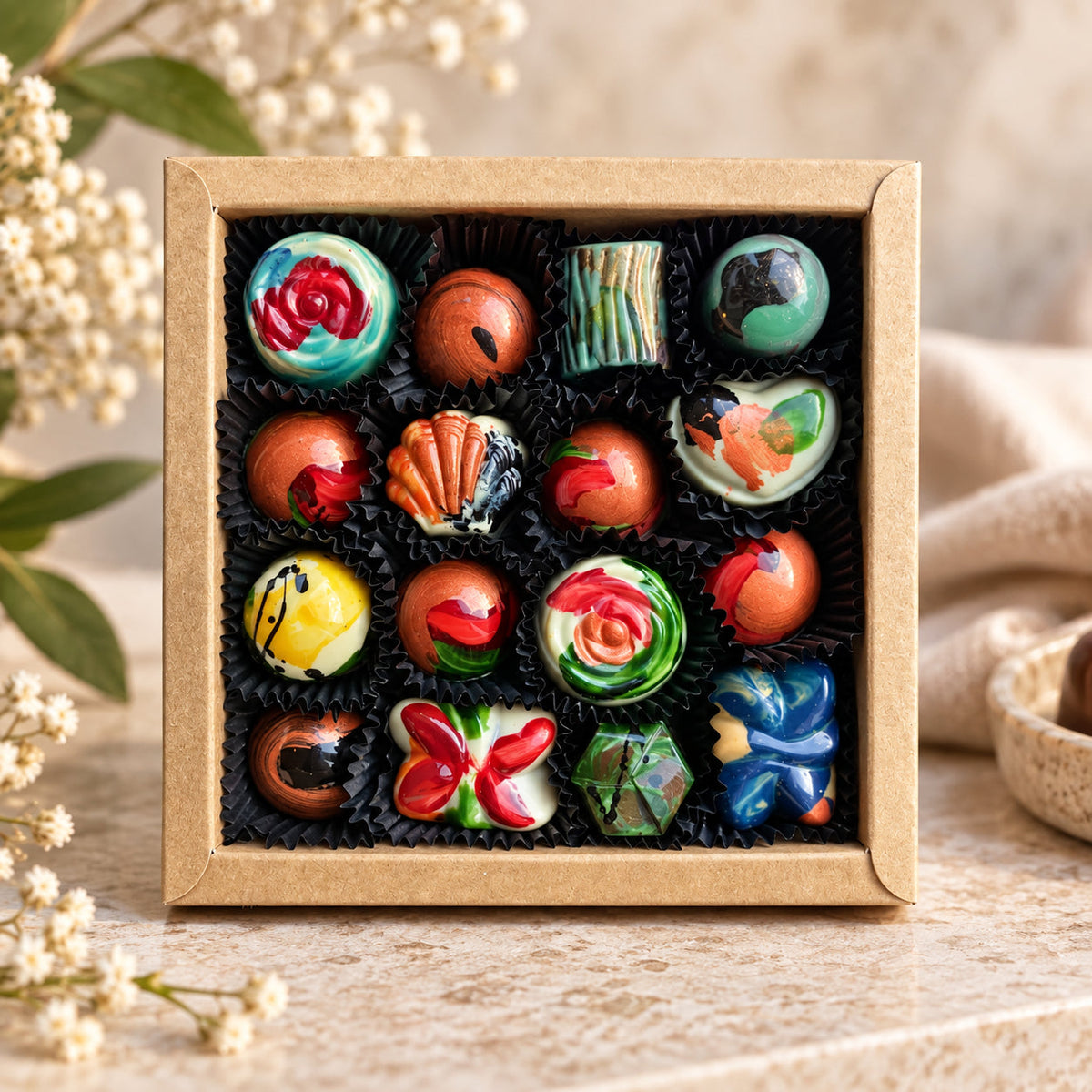 Bonbons Medium Luxe met 16 handgemaakte bonbons