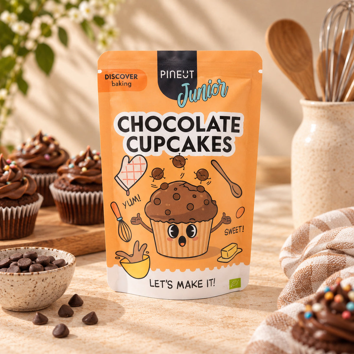 Chocolate cupcakes mix | Pineut Junior | BIO