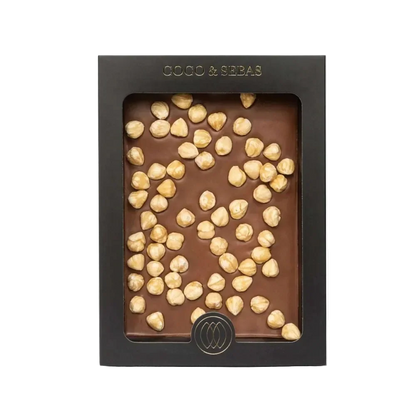 Plak Melkchocolade Hazelnoten