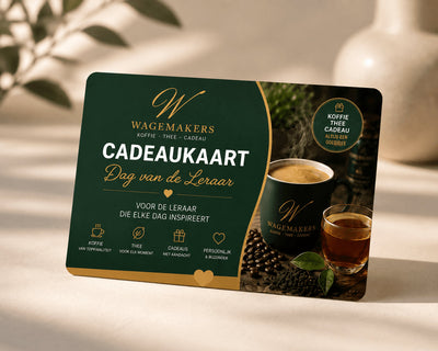 Dag van de Leraar cadeaukaart voor koffie thee en lekkernijen