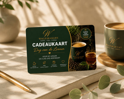 Wagemakers cadeaukaart voor leraren docenten en onderwijsmedewerkers