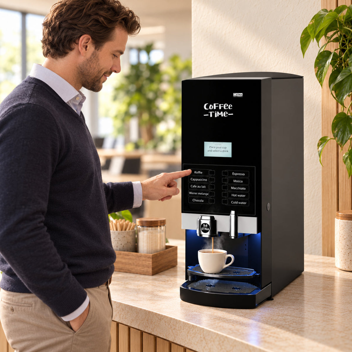 ETNA Dorado Instant koffiemachine voor snelle koffie-uitgifte