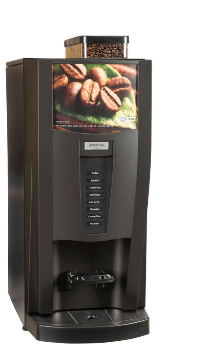 ETNA Mundo Espresso koffiemachine, zwart zijaanzicht