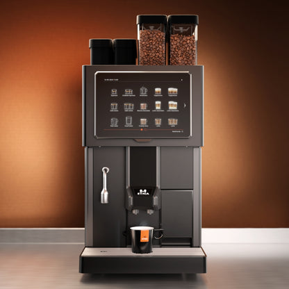 Drankenmenu van de ETNA Sagitta professionele espressomachine