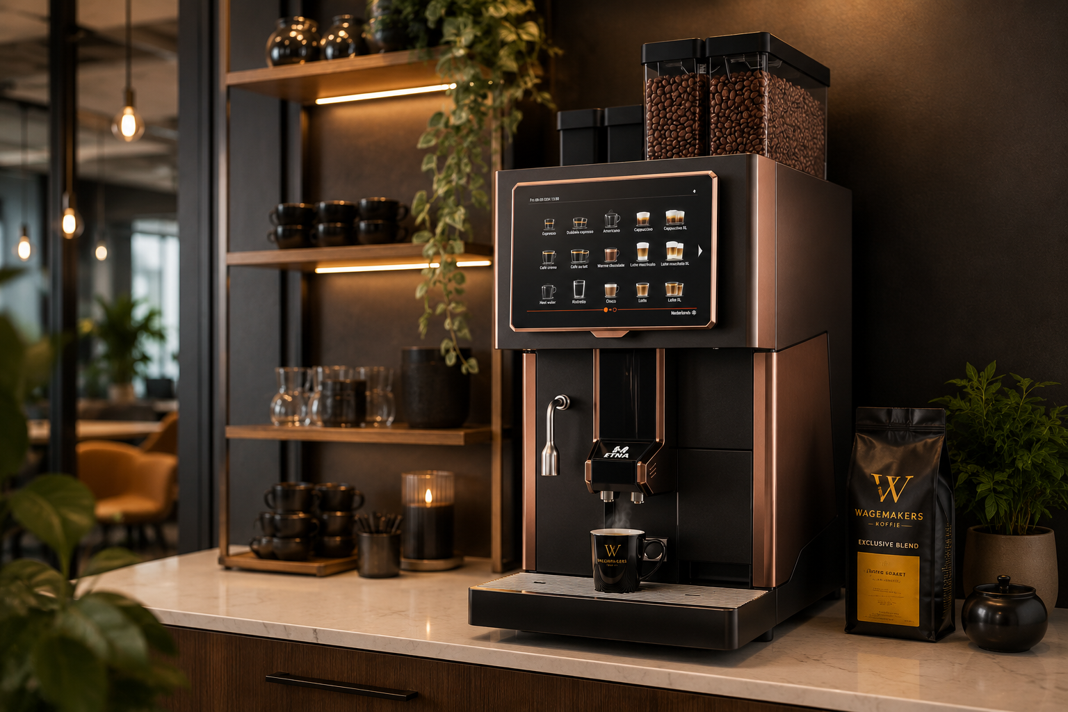 ETNA Sagitta professionele espressomachine in een bedrijfsomgeving