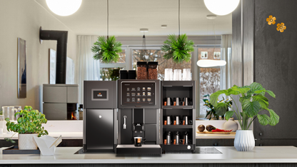 Sfeerbeeld van het ETNA Sagitta koffiesysteem voor bedrijven