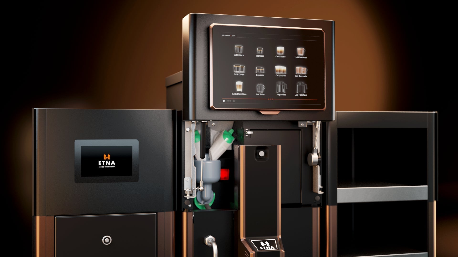Productdetail van de ETNA Sagitta professionele koffiemachine