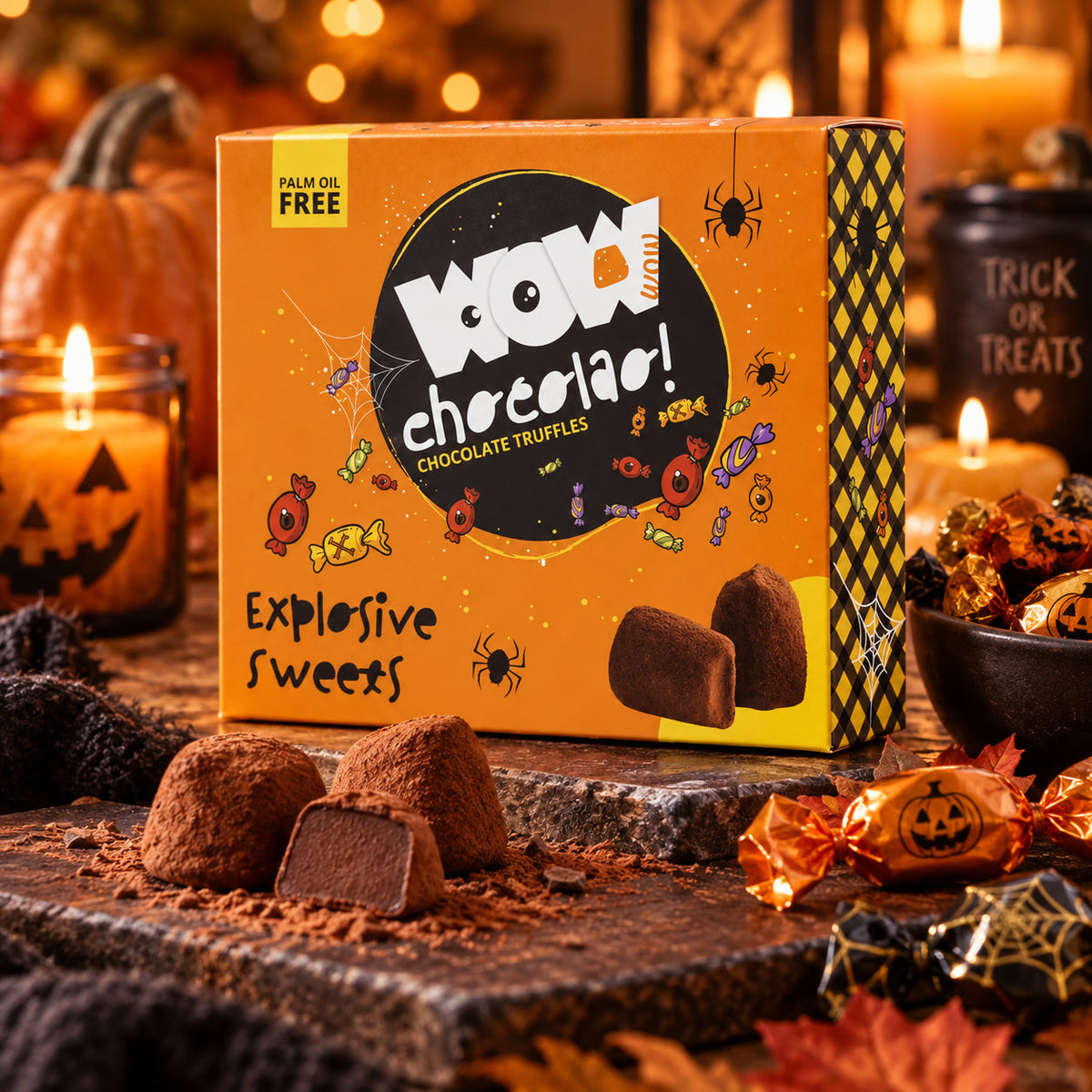 Exploding Sweets truffelbox 250g Halloween cadeau