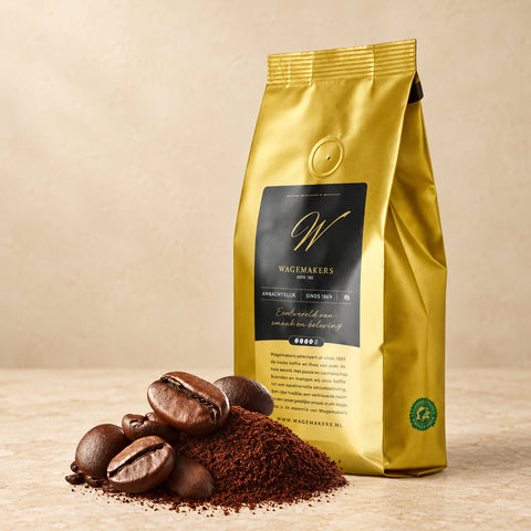 Gemalen koffie snelfiltermaling 1 kg van Wagemakers voor filterkoffie