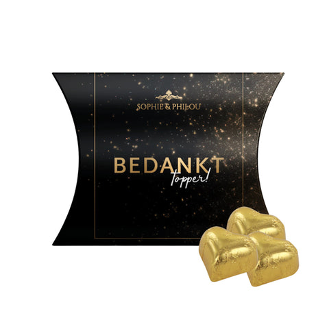 Sophie en Philou gondeldoosje Bedankt topper met chocolade