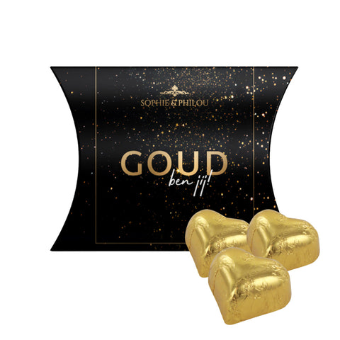 Sophie en Philou gondeldoosje Goud ben jij met chocolade