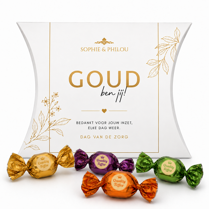 Goud ben jij toffeebedankje voor de Dag van de Zorg