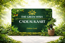 The Green Wish Duurzame Cadeaukaart als duurzaam cadeau voor plantenliefhebbers en groene belevenissen