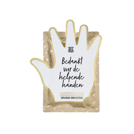 Vegan handmasker Bedankt voor de helpende handen