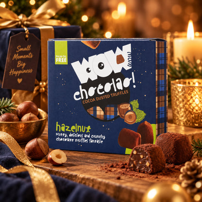 Hazelnoot truffelbox 250g luxe chocoladecadeau