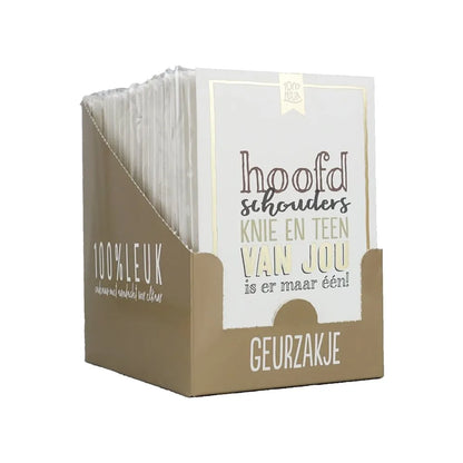 Geurzakje – 'Hoofd Schouder Knie en Teen'