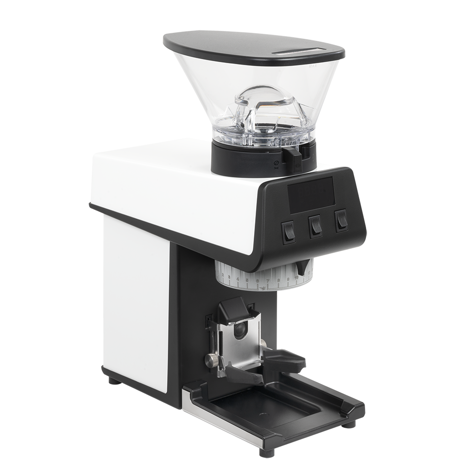 La Marzocco Pico koffiemolen, driekwart vooraanzicht