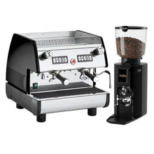 La Pavoni espressomachine met twee pistons en professionele koffiemolen