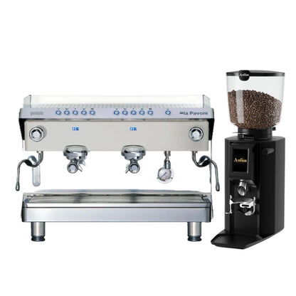La Pavoni Geniale espressomachine met professionele koffiemolen
