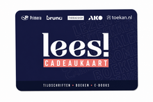 Lees Cadeaukaart voor boeken, tijdschriften en e books