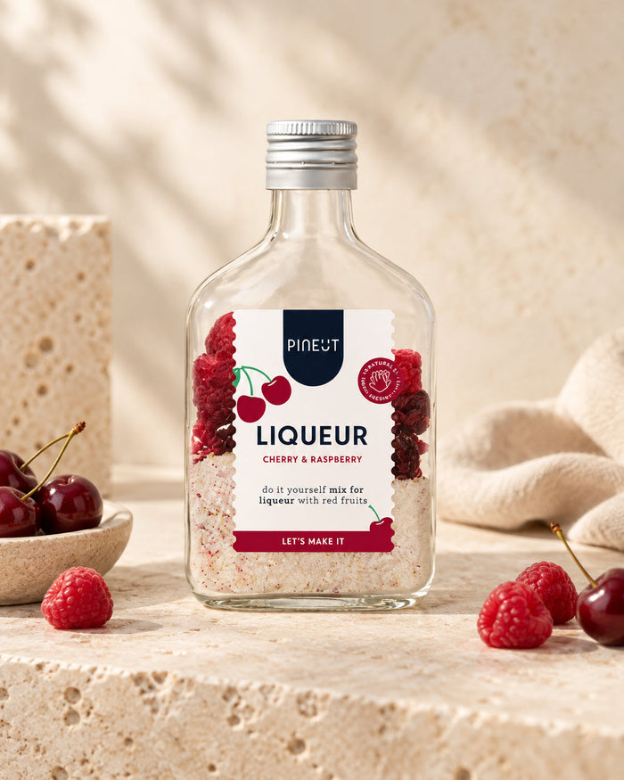 Likeur maken | Pineut Kersenlikeur | Zakflacon | Cherry & Raspberry | BIO