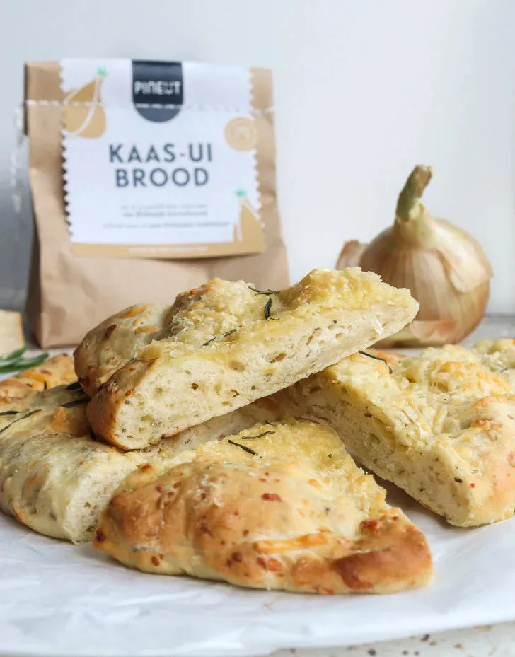Pinienkernbrot, Käse-Zwiebelbrot 