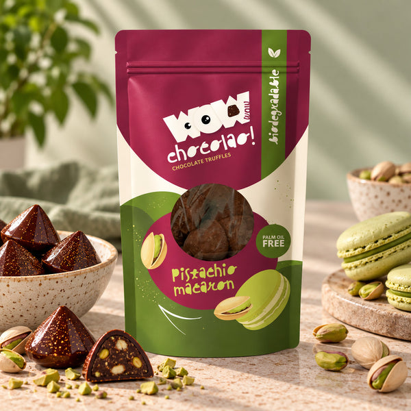 Pistachio Macaron Chocolade Truffels | 200 gram