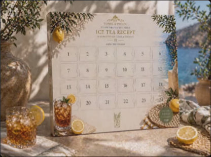 ice tea kalender - 24 Unieke Recepten voor de Zomer