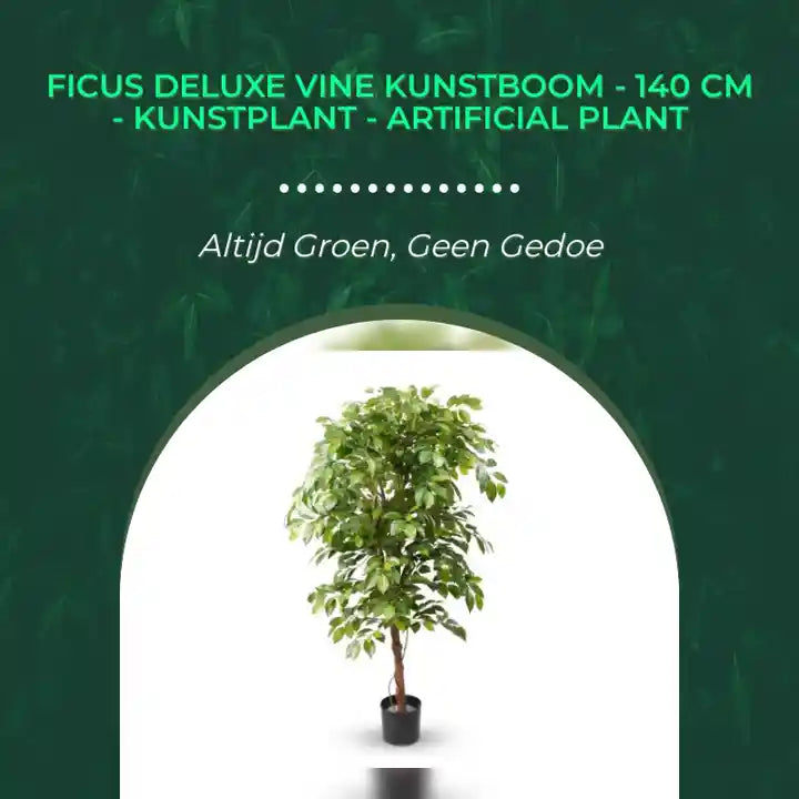 Ficus Deluxe Vine Kunstboom - 140 cm - Kunstplant - Artificial plant by@Outfy
