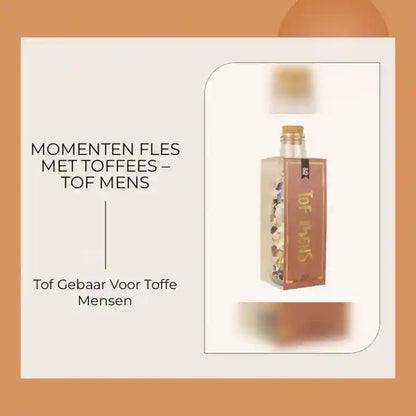 Momenten fles met toffees &ndash; Tof mens by@Outfy