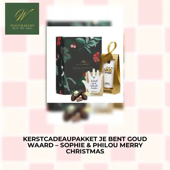 Kerstcadeaupakket Je bent goud waard &ndash; Sophie &amp; Philou Merry Christmas by@Outfy
