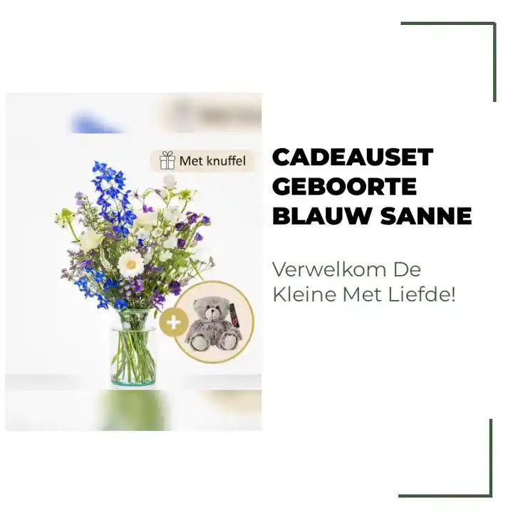 Cadeauset Geboorte Blauw Sanne by@Outfy