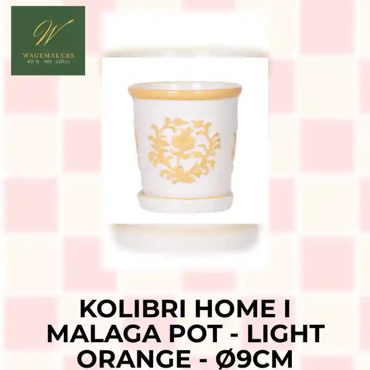 Kolibri Home I Malaga pot - Light orange - &Oslash;9cm by@Outfy