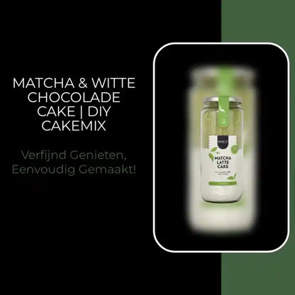 Matcha &amp; Witte Chocolade Cake | DIY Cakemix by@Outfy