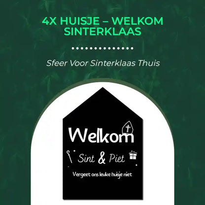 4x Huisje &ndash; Welkom Sinterklaas by@Outfy