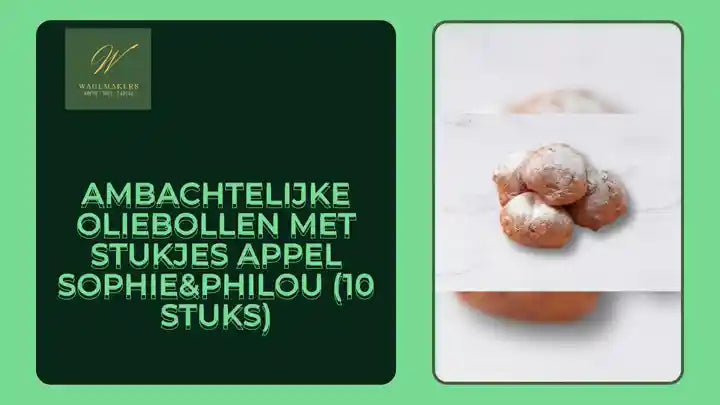 Ambachtelijke oliebollen met stukjes appel Sophie&Philou (10 stuks) by@Outfy