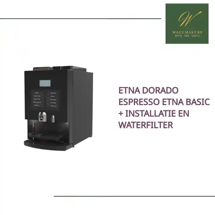 ETNA Dorado Espresso ETNA Basic + Installatie en Waterfilter by@Outfy