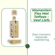 Momenten fles met toffees &ndash; Veel liefs by@Outfy