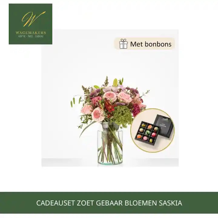 Cadeauset Zoet gebaar Bloemen Saskia by@Outfy