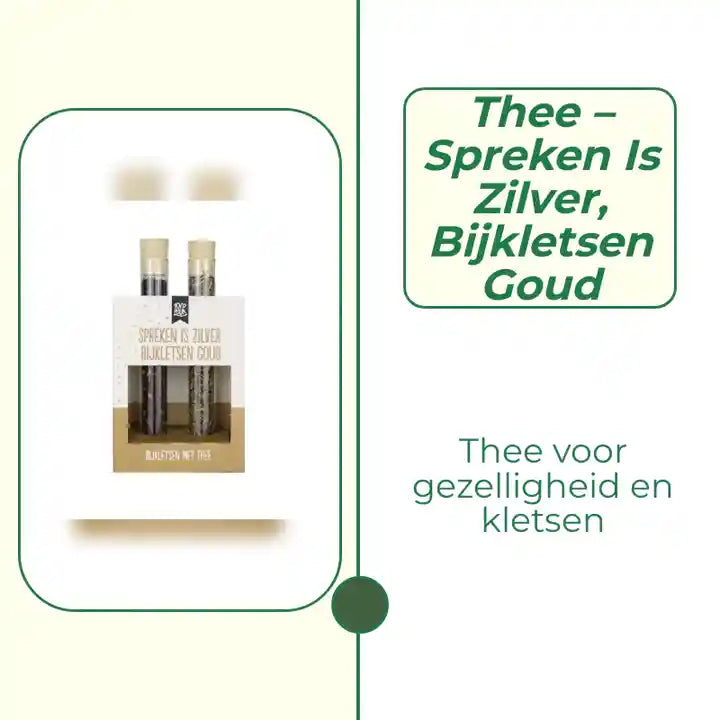 Thee &ndash; Spreken is zilver, bijkletsen goud by@Outfy