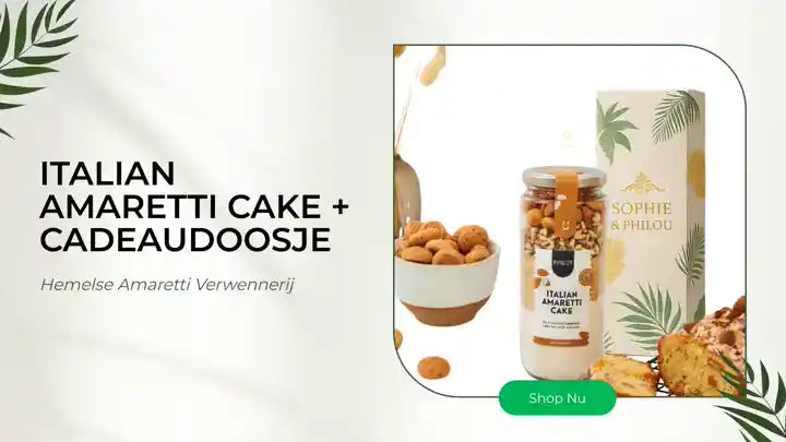 Italian Amaretti cake + Cadeaudoosje by@Outfy