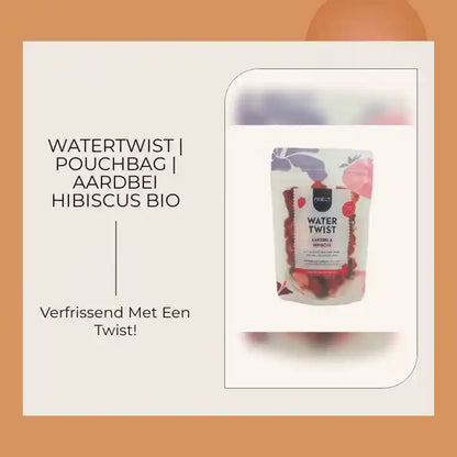 Watertwist | Pouchbag | Aardbei Hibiscus BIO by@Outfy