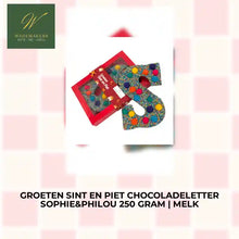 Groeten Sint en Piet Chocoladeletter Sophie&amp;Philou 250 gram | Melk by@Outfy