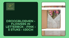 Droogbloemen - Flowers in Letterbox - Pink - 5 stuks - ↕30cm by@Outfy