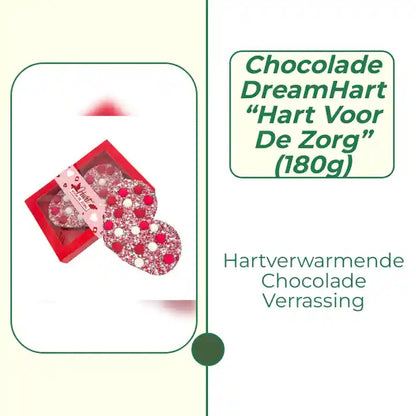 Chocolade DreamHart &ldquo;Hart voor de Zorg&rdquo; (180g) by@Outfy