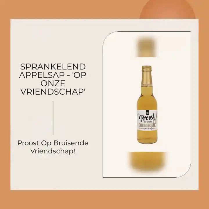 Sprankelend appelsap - 'Op Onze Vriendschap' by@Outfy