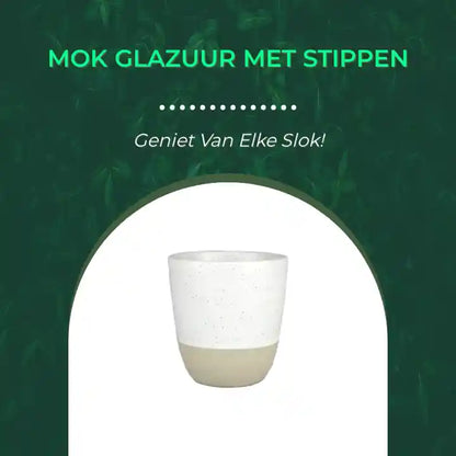 Mok glazuur met stippen by@Outfy