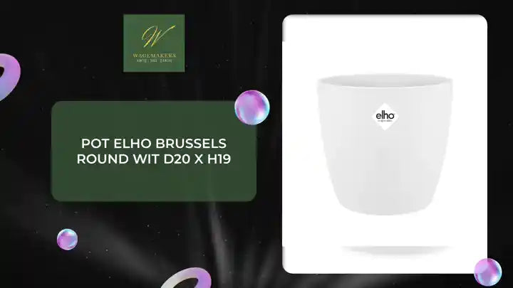 Pot elho Brussels Round Wit D20 x H19 by@Outfy