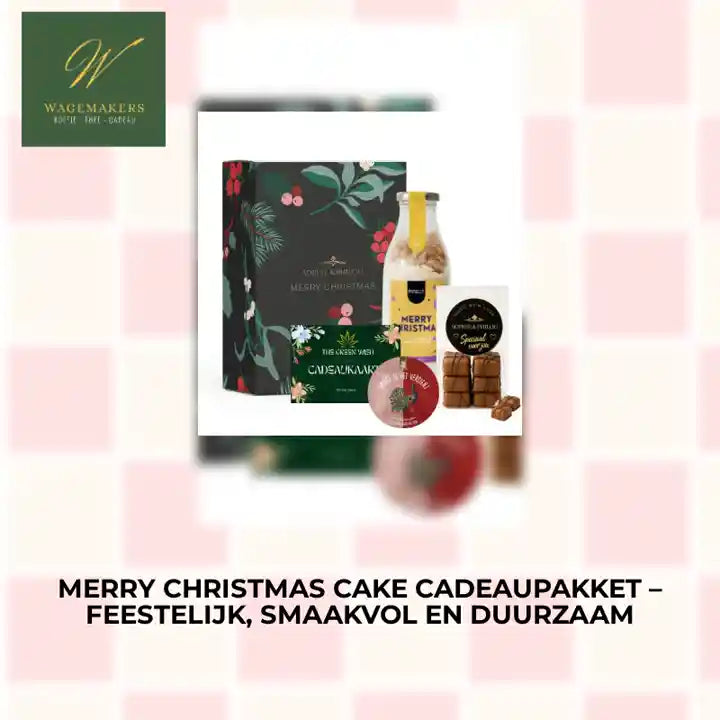 Merry Christmas Cake Cadeaupakket &ndash; Feestelijk, smaakvol en duurzaam by@Outfy